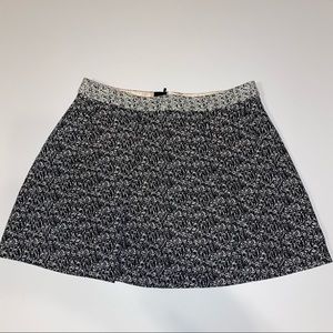 BANANA REPUBLIC black and pink lace skirt size 12